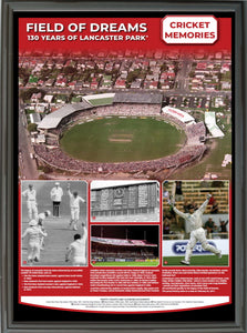 Lancaster Park poster - Cricket Memories